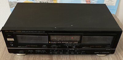 SHIPS SAME DAY Fisher Double Auto Reverse Stereo Cassette Deck CR-W880-image
