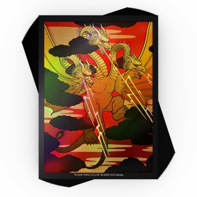 UniVersus Godzilla CCG - Card Sleeves - KING GHIDORAH (100 sleeves) - NEW-image