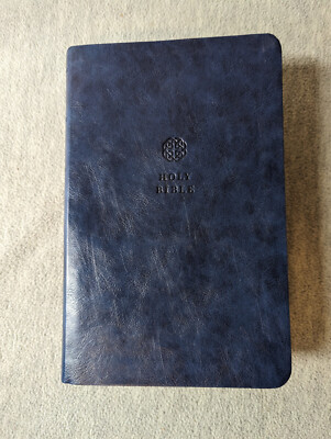 Holy Bible KJV Red letter Edition Giant Print Nelson Blue Leatherette 2017-image