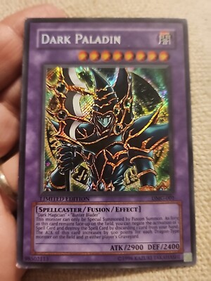 Yugioh!... Dark Paladin... DMG-001.. Secret Rare Limited Ed MP Game Promo-image