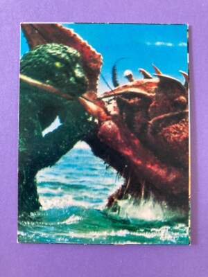 Ebirah vs Godzilla No.74 Giant Monster Card TOHO retro Japanese Vintage-image