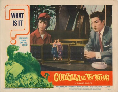 Godzilla vs. The Thing (Mothra) 1964 AIP 11x14 horror lobby card TOHO Kaiju-image