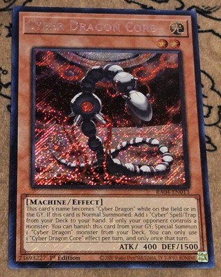 Yugioh Cyber Dragon Core RA04-EN013 1st Edition Secret Rare LP -image