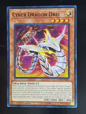 Cyber Dragon Drei LEDD-ENB03 Common 1st Edition Yugioh Bandai-image