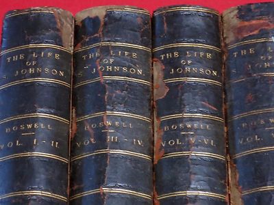 1859~  THE LIFE OF SAMUEL JOHNSON ~ JAMES BOSWELL/  4 VOLS., PLATES, FOLD-OUTS-image
