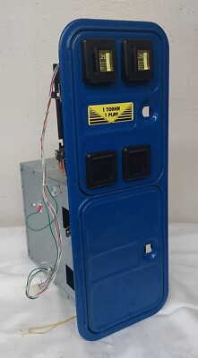 Namco GODZILLA WARS Jr Arcade Ticket Redemption Game BLUE Coin Door Assembly-image