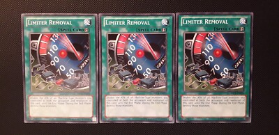 Yu-Gi-Oh! 3x Limiter Removal, SDCR-EN023, Common, 2. Edition, English, NM-image