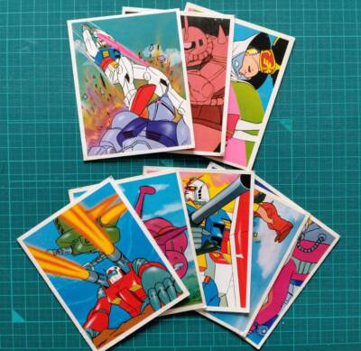 GUNDUM Retoro Vintege Card penny candy store lottery Sunrise japan-image