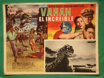 VARAN THE UNBELIEAVABLE Horror MONSTER No Godzilla SPANISH MEXICAN LOBBY CARD-image