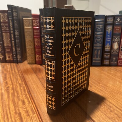 Easton Press 1st 1988 Andrew Carnegie & the rise of Big Business HC Leather -image