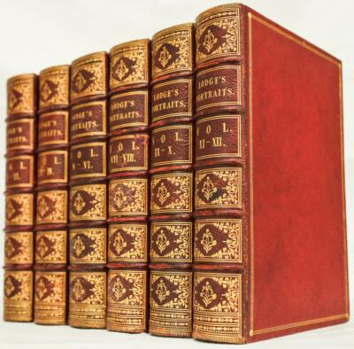 1835 Portraits of Illustrious Personages of Great Britain Leather Illustrated Lg-image