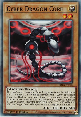 YuGiOh Cyber Dragon Core SDCS-EN008 Common 1st Edition-image