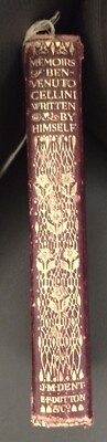Memoirs of Benvenuto Cellini G red leather Dent Dutton 1913-image
