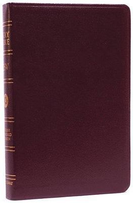 ESV Classic Reference Bible, Genuine Leather, Burgundy, Red Letter Text, Crosswa-image
