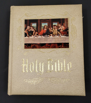 1965 Holy Bible Standard Reference Bible Blue Ribbon Edition Hertel Red Letter-image