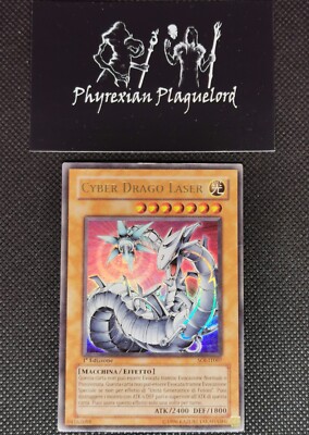 YuGiOh! Dragon Shadow of Infinity SOI-IT007 Ultra Rare MP/GD IT 1st Cyber Laser-image