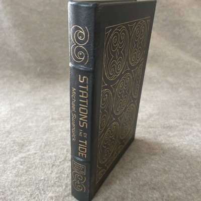 Easton Press Science Fiction Stations of the Tide Swanwick SIGNED NEAR MINT CK-image
