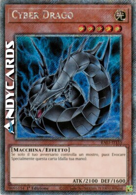CYBER DRAGON • (Cyber Dragon) • Secret Platinum • RA03 IT155 • 1Ed • Yugioh!-image