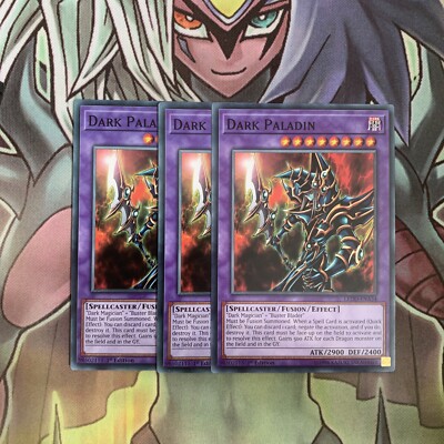 LEDD-ENA34 x3 Dark Paladin Common Excellent Condition Yugioh-image