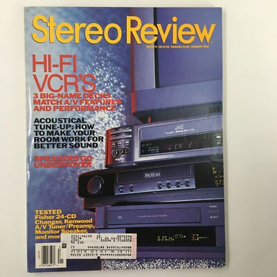 Stereo Review Magazine January 1994 Fisher 24-CD Changer and Kenwood A/V Turner-image