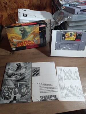 Super Godzilla SNES (CIB$ Super Nintendo (Tested) Very Nice-image