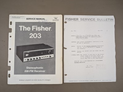 The Fisher 203 Stereophonic AM-FM Receiver Service Manual D-875-image