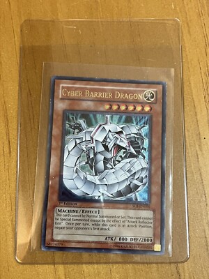 Yu-Gi-Oh! Cyber Barrier Dragon SOI-EN006 1st Edition Super Rare TCG card-image