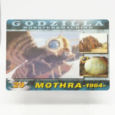 No.29 Mothra Godzilla Card Monster & Machine  MORINAGA Wafers Japan Toho EIGA-image