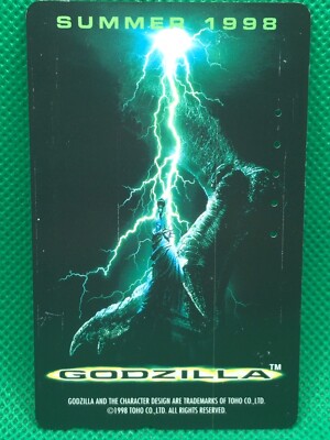 GODZILLA SUMMER 1998  Telephone card TOHO very rare NTT F/S-image