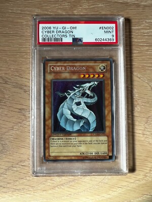YuGiOh Cyber Dragon CT03-EN002 Collector's Tin Secret Rare PSA 9-image