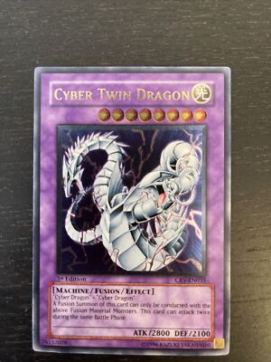Yu-Gi-Oh Cyber Twin Dragon Ultimate Rare 1st CRV-AE035 English NM-image