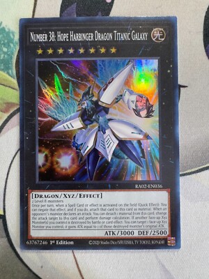 Number 30: Hope Harbinger Dragon Titanic Galaxy Holo YUGIOH TCG YGA451-image