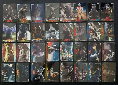 GODZILLA No.1-32 Complete Set Collectable Clear Card Anime Movie Toho Tokusatsu-image