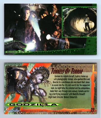 Tunnels Of Terror #33 Godzilla 1998 Inkworks Supervue Trading Card-image