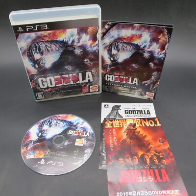 Godzilla PS3 with Manual PlayStation 3 Japanese Version-image