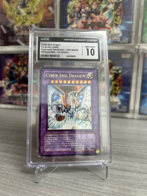 Yugioh Cyber End Dragon Ultimate Rare 1st Edition CGC 10-image