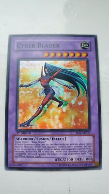 Cyber Blader EEN-AE032 1st Edition Super Rare Yugioh Card -image