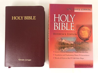 Nelson KJV 2005BG Bonded Leather Center Column Reference Bible w box US print VG-image