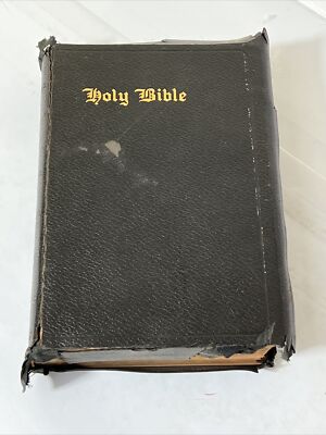 1941 The Illuminated Bible AUTHORIZED KING JAMES VERSION + REFERENCE concordance-image