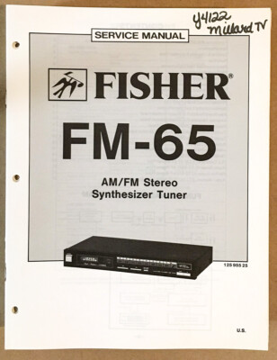 Fisher FM-65 Tuner Service Manual *Original*-image