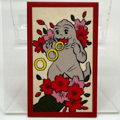 Minilla Godzilla Hanafuda Japanese Card 70th Anniversary 2024 Japan Anime Kawaii-image