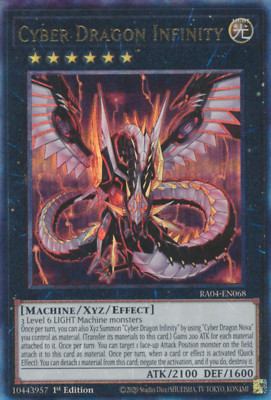 1X NM Cyber Dragon Infinity - RA04-EN068 - Ultimate Rare 1st Edition-image
