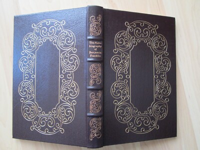 EASTON PRESS LEATHER~Autobiography Benjamin Franklin~CARL VAN DOREN~1976~-image