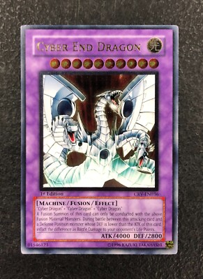 CYBER END DRAGON CRV-EN036 Ultimate Holo Foil Yugioh Card 1st Edition ENGLISH-image
