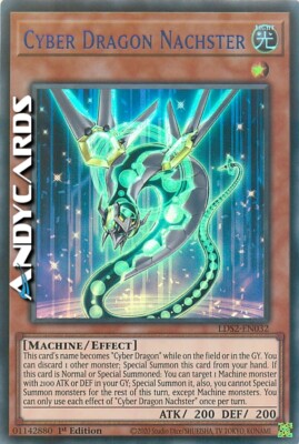 CYBER DRAGON REAR • (Cyber Drago Back) • Ultra R Blue • LDS2 EN032 Yugioh-image