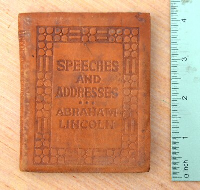 Vintage 1916 1st Ed. Little Leather Library.  Speeches/Addresses Abraham Lincoln-image