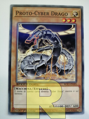 3x Prooto Cyber Drago / Dragon® Speed Duel® Comune® SGX1-ITG03® Italian -image