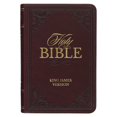 KJV Holy Bible, Mini Pocket Size, Faux Leather Red Letter Edition - Ribbon-image