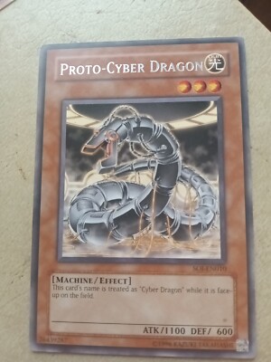 Yugioh Proto-Cyber Dragon Ultimate Rare SOI-EN010 1st Edition-image
