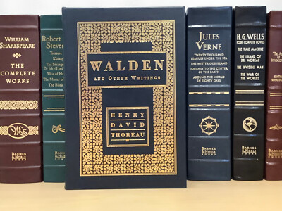 Walden and Other Writings by Henry David Thoreau - leather-bound-image